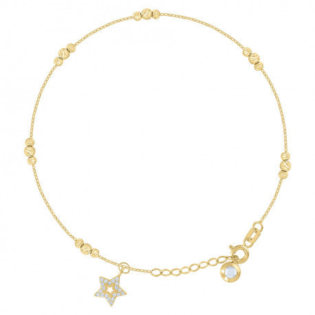 14Kt Gold Bracelet/Anklet 8"