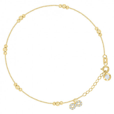 14Kt Gold Bracelet/Anklet 8"