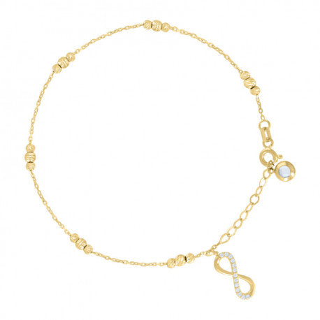 14Kt Gold Bracelet/Anklet 8"