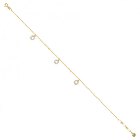 14Kt Gold Bracelet/Anklet 8"