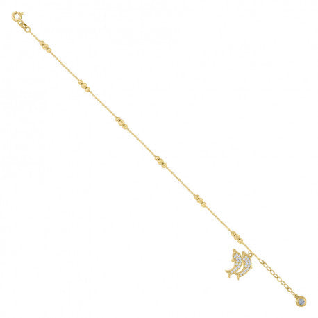 14Kt Gold Bracelet/Anklet 8"