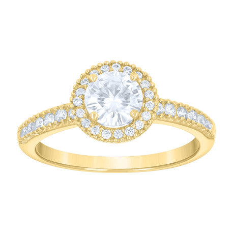 14Kt Gold Cz Ring