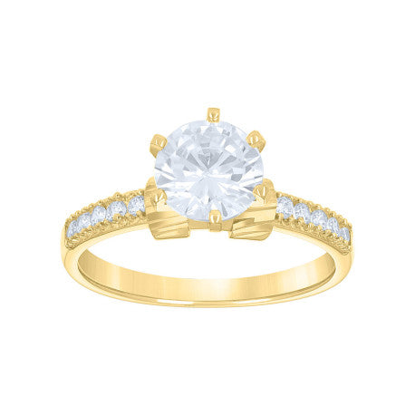 14Kt Gold Cz Ring