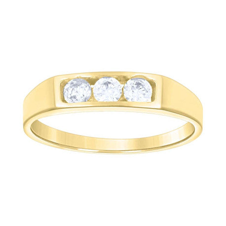 14Kt Gold Cz Baby Ring