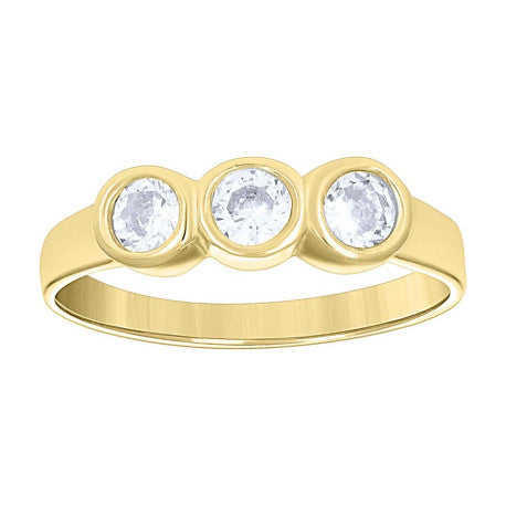 14Kt Gold Cz Baby Ring