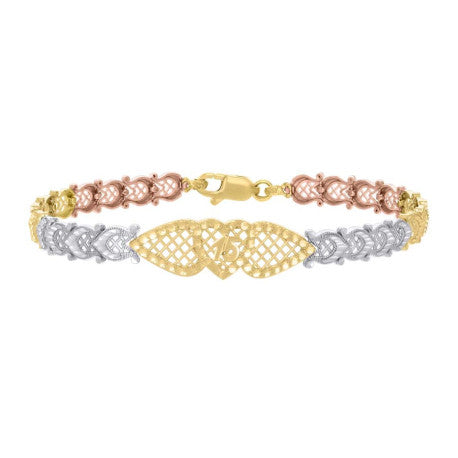 14Kt Gold Cz Bracelet