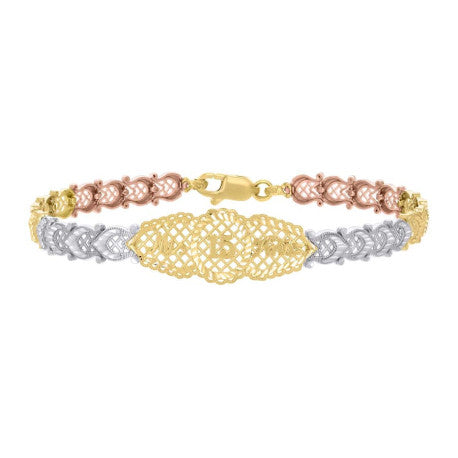 14Kt Gold Cz Bracelet