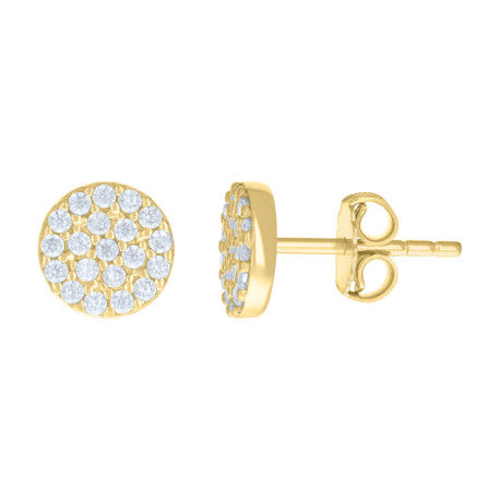 14Kt Gold Cz Earring