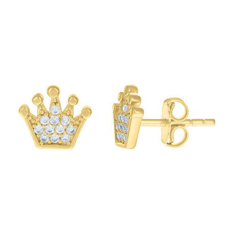 14Kt Gold Cz Earring