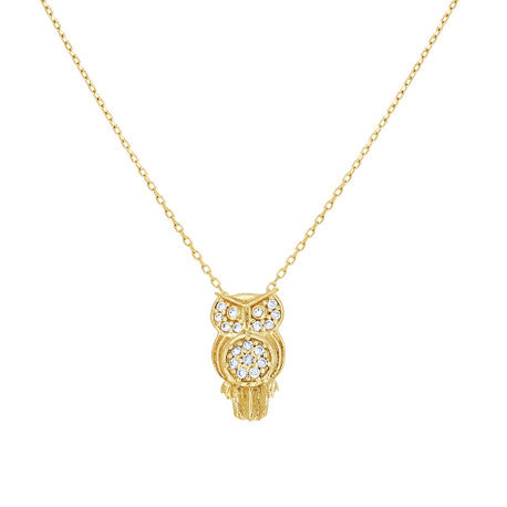 14Kt Gold Cz Necklace 18" (16"+2")
