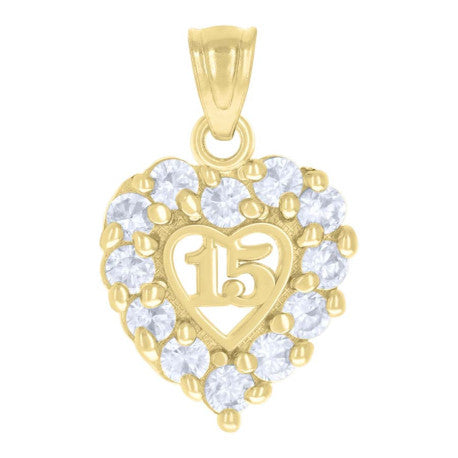 14Kt Gold Cz Pendant