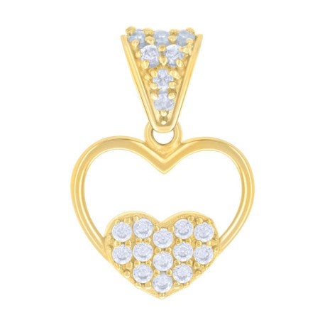 14Kt Gold Cz Pendant