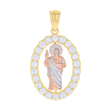 14Kt Gold Cz Pendant
