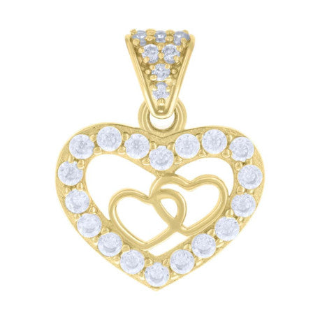 14Kt Gold Cz Pendant