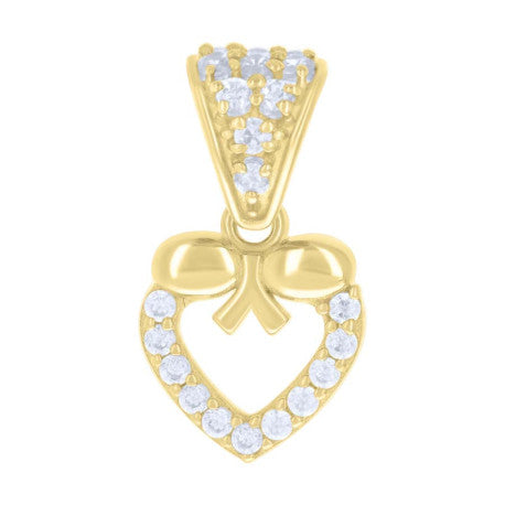 14Kt Gold Cz Pendant
