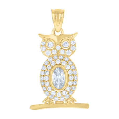 14Kt Gold Cz Pendant