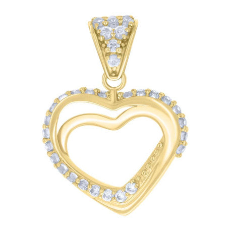 14Kt Gold Cz Pendant