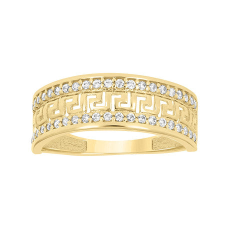 14Kt Gold Cz Ring S7