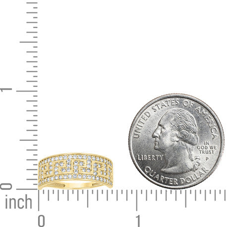 14Kt Gold Cz Ring S7