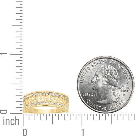 14Kt Gold Cz Ring S7