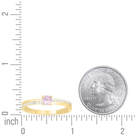 14Kt Gold Cz Ring