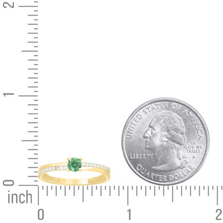 14Kt Gold Cz Ring
