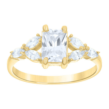 14Kt Gold Cz Ring