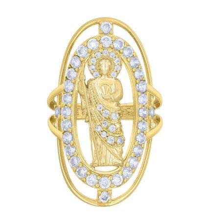 14Kt Gold Cz Ring