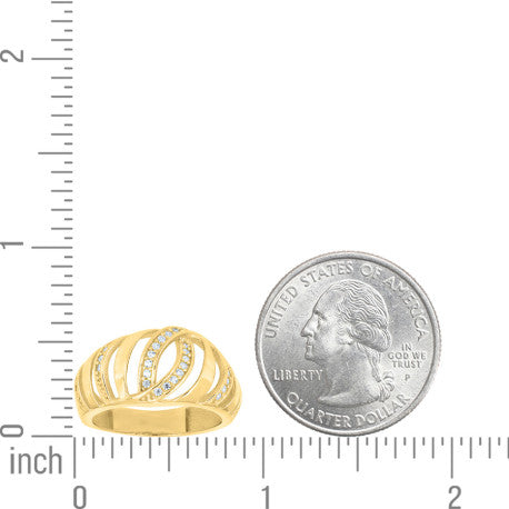 14Kt Gold Cz Ring