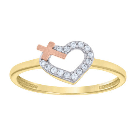 14Kt Gold Cz Ring