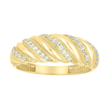 14Kt Gold Cz Ring