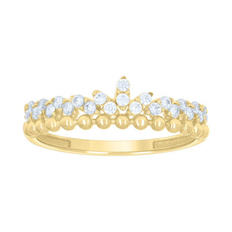 14Kt Gold Cz Ring