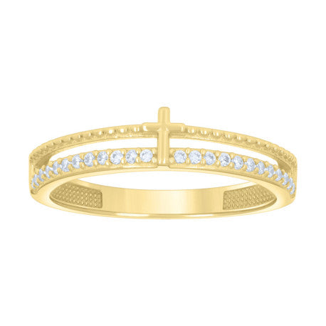 14Kt Gold Cz Ring