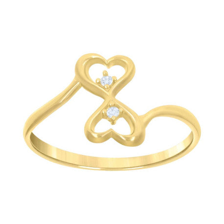 14Kt Gold Cz Ring