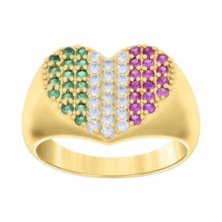 14Kt Gold Cz Ring