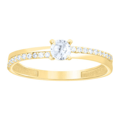 14Kt Gold Cz Ring