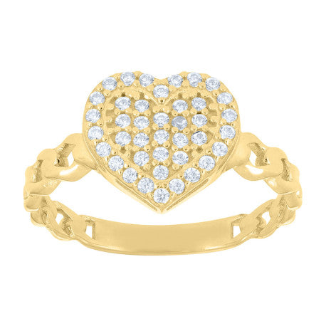 14Kt Gold Cz Ring