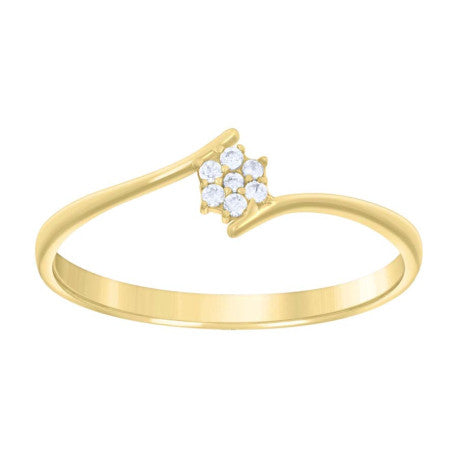 14Kt Gold Cz Ring