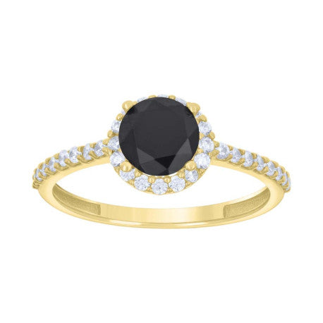 14Kt Gold Cz Ring