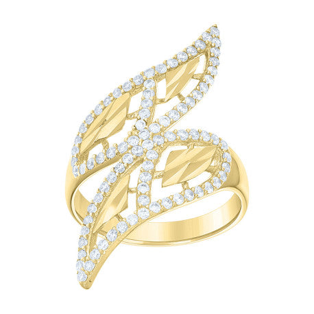14Kt Gold Cz Ring