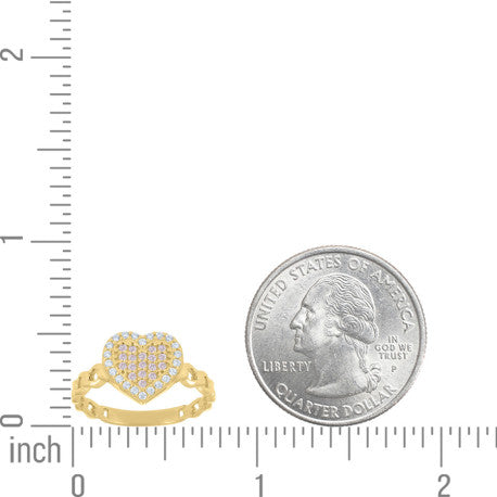14Kt Gold Cz Ring