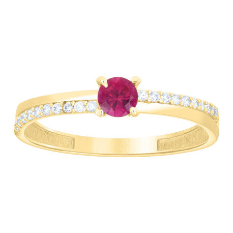 14Kt Gold Cz Ring