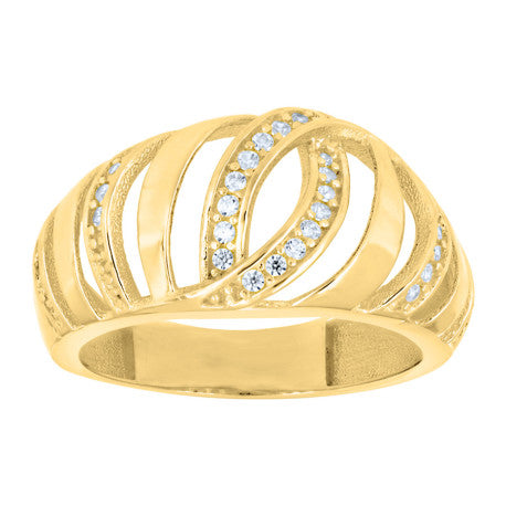 14Kt Gold Cz Ring