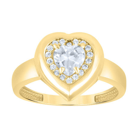 14Kt Gold Cz Ring