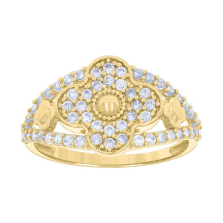 14Kt Gold Cz Ring