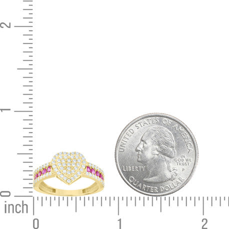 14Kt Gold Cz Ring