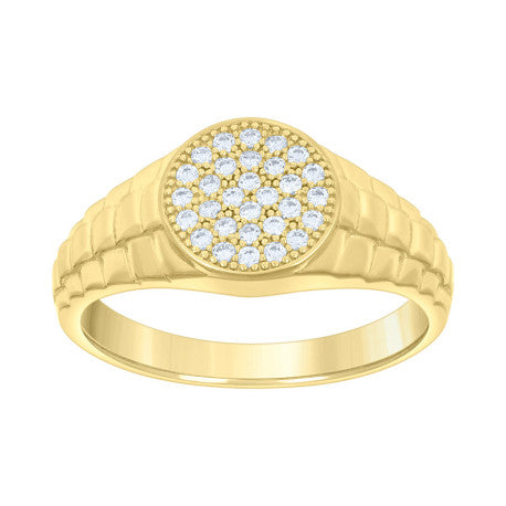 14Kt Gold Cz Ring