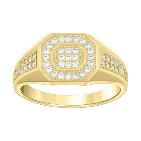 14Kt Gold Cz Ring