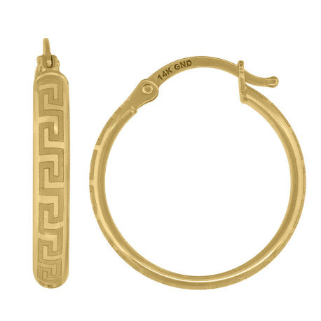 14Kt Gold Hoop Earrings 20mm
