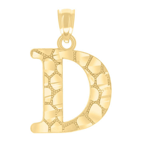 14Kt Gold Pendant Initial "D"